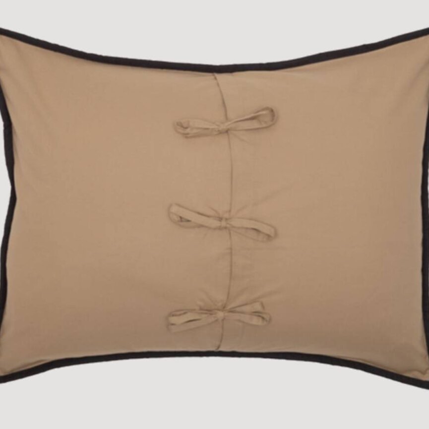 Black Check Star Shams