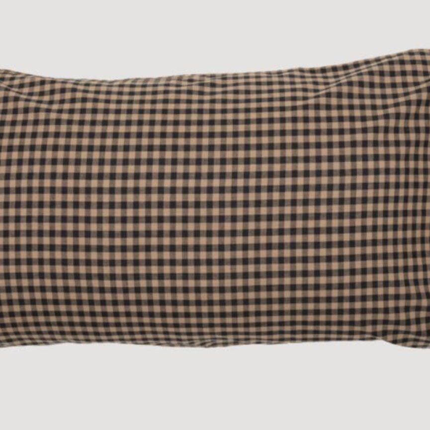 Black Check Star Pillow Cases