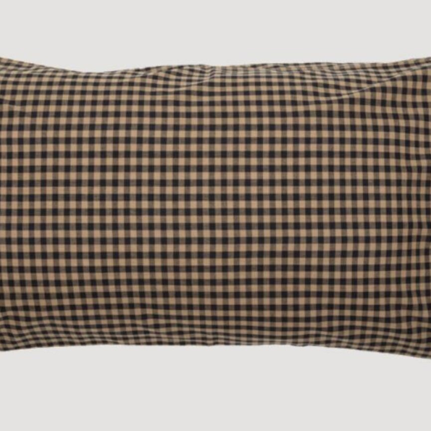 Black Check Star Pillow Cases