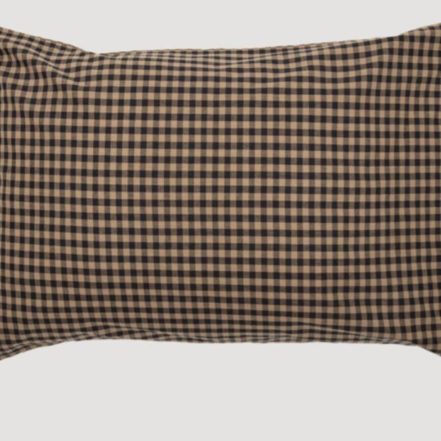 Black Check Star Pillow Cases