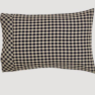 Black Check Pillow Case