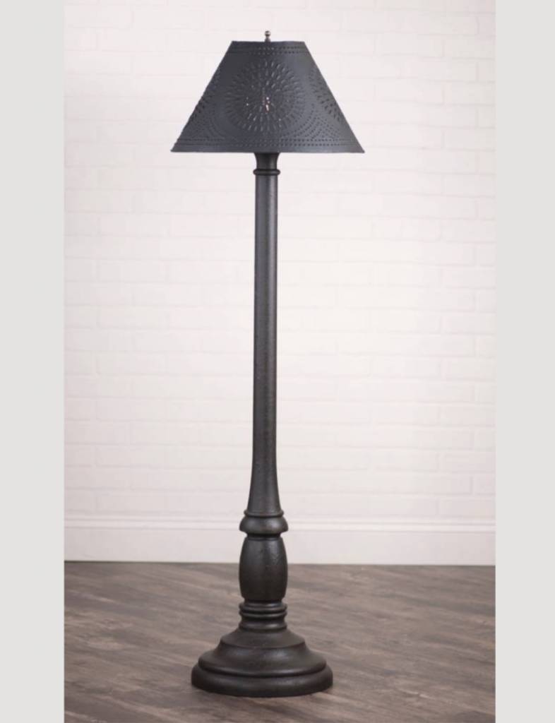 Irvin's Tinware Brinton House Floor Lamp with Textured Black Shade Brand: Irvin's Tinware
