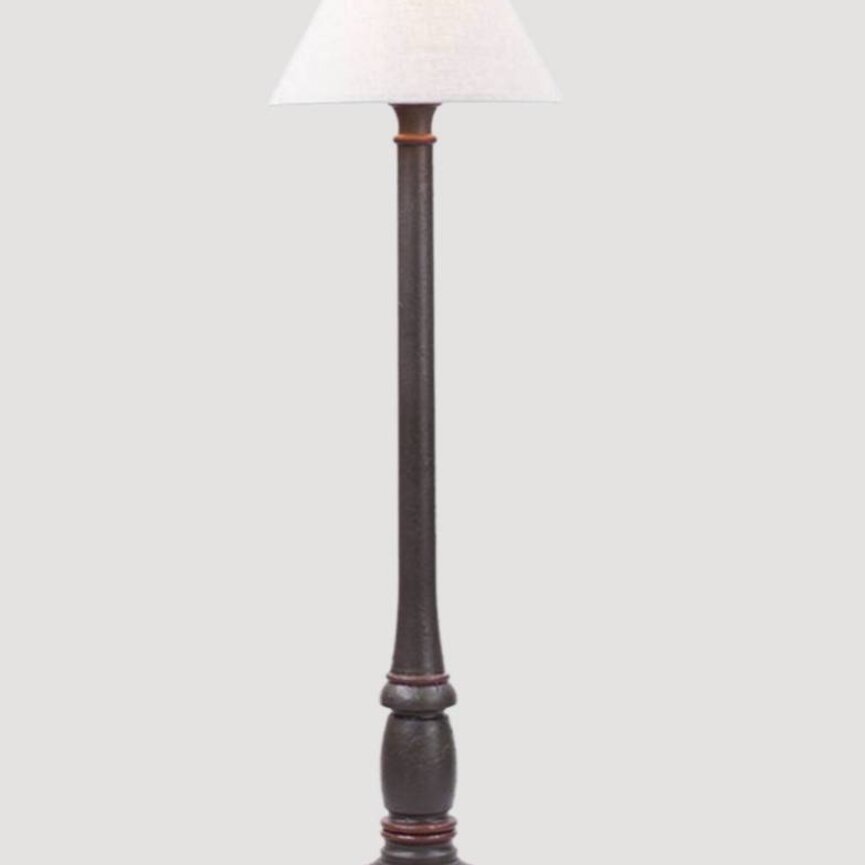 Brinton House Floor Lamp with Ivory Linen Shade