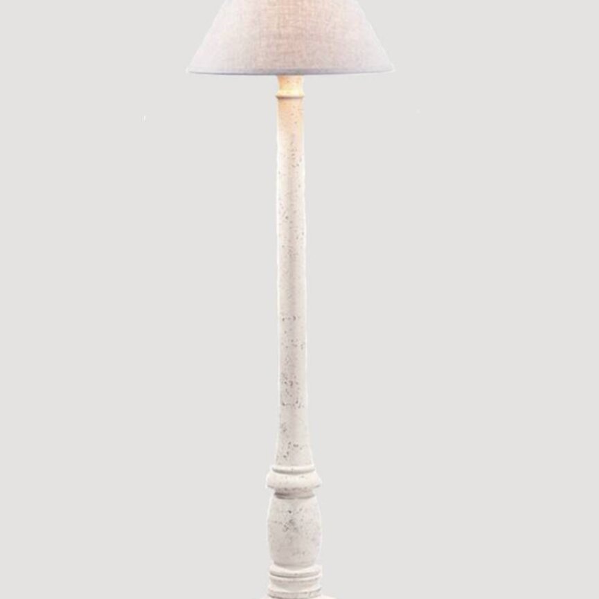 Brinton House Floor Lamp with Ivory Linen Shade