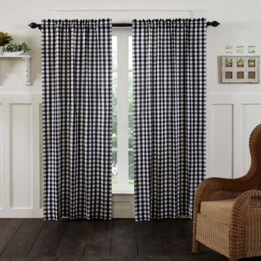 Annie Buffalo Black Check Lined Panel