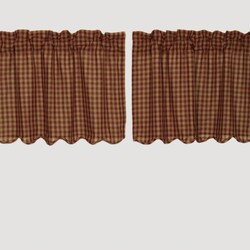 VHC Brands Burgundy Check Tier Set