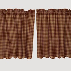 VHC Brands Burgundy Check Tier Set