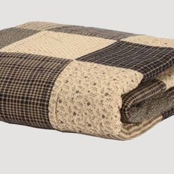 Kettle Grove Applique Crow and Star Quilted Throw 60x50