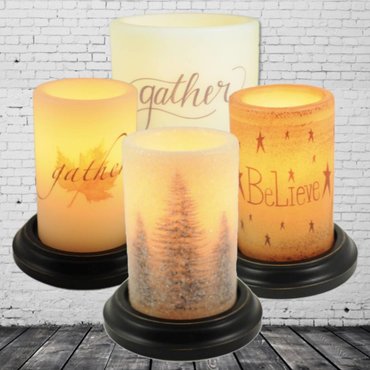 Candle Sleeves - CR Designs Candle Sleeves - Country Farmhouse Candles ...