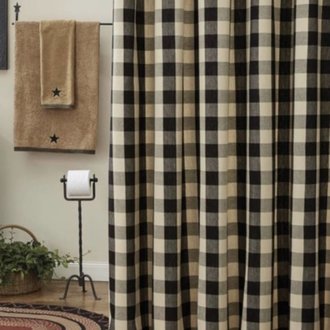 Wicklow Black Shower Curtain