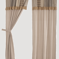 Sawyer Mill Panel w/attached Patchwork Valance