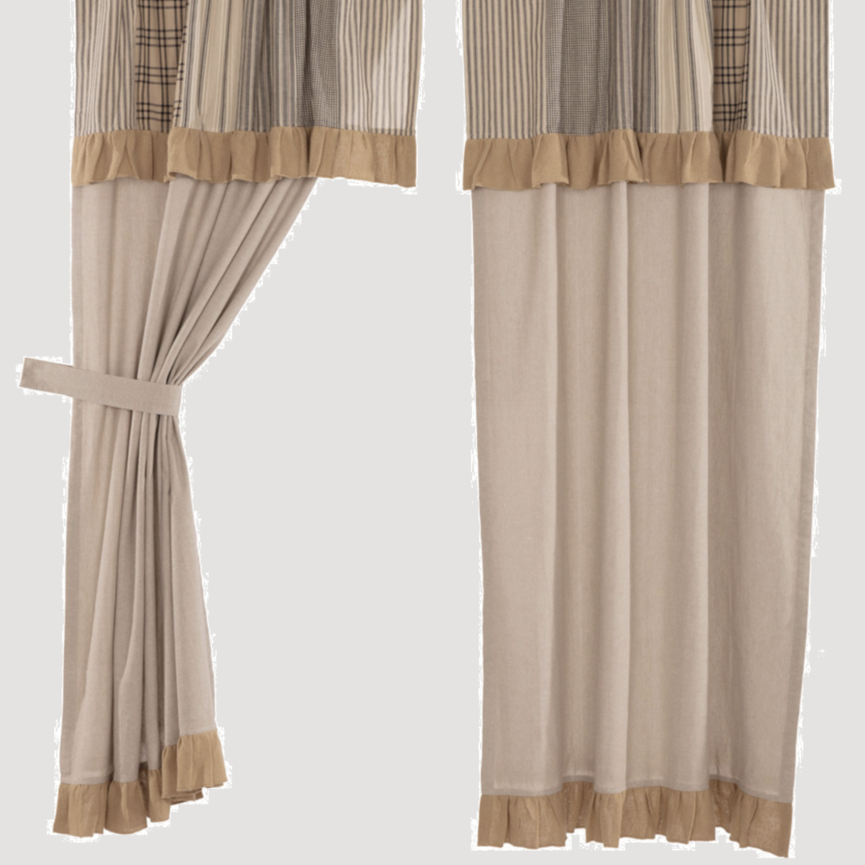 Sawyer Mill Panel w/attached Patchwork Valance