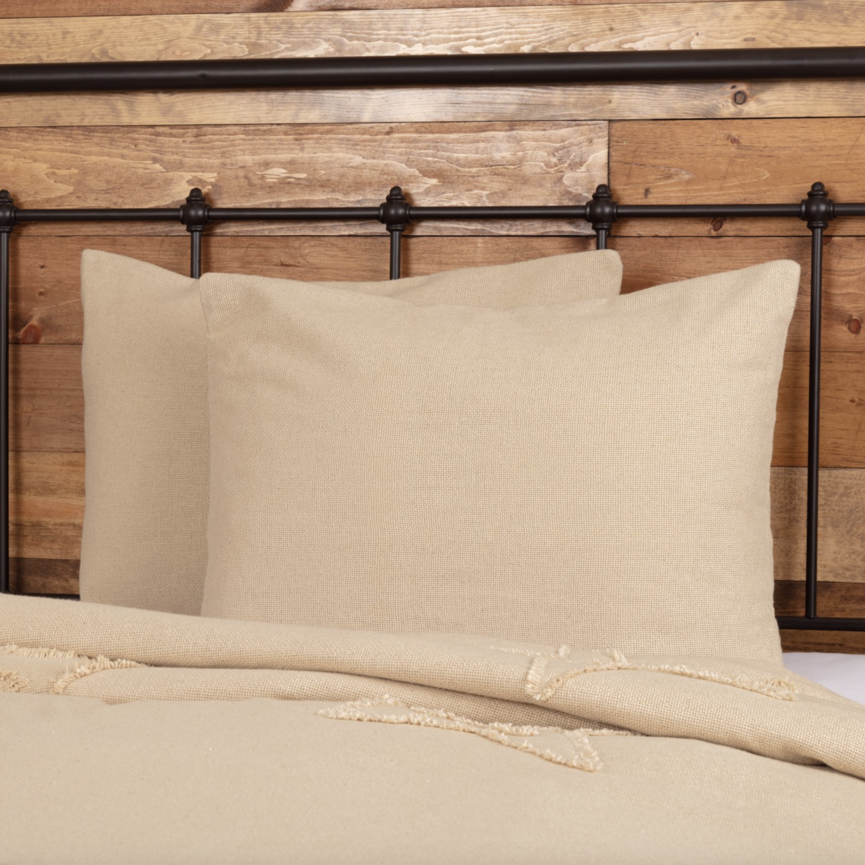 Burlap Vintage Sham