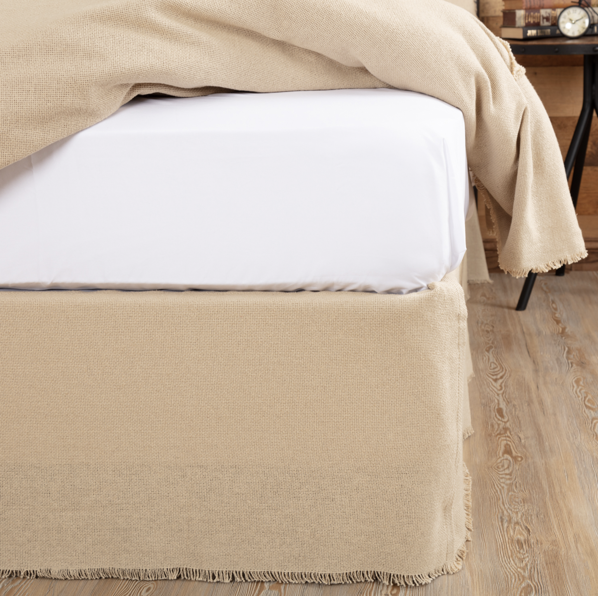 Bedding Baby Bedding Vhc Brands Burlap Black Bed Skirt Baby
