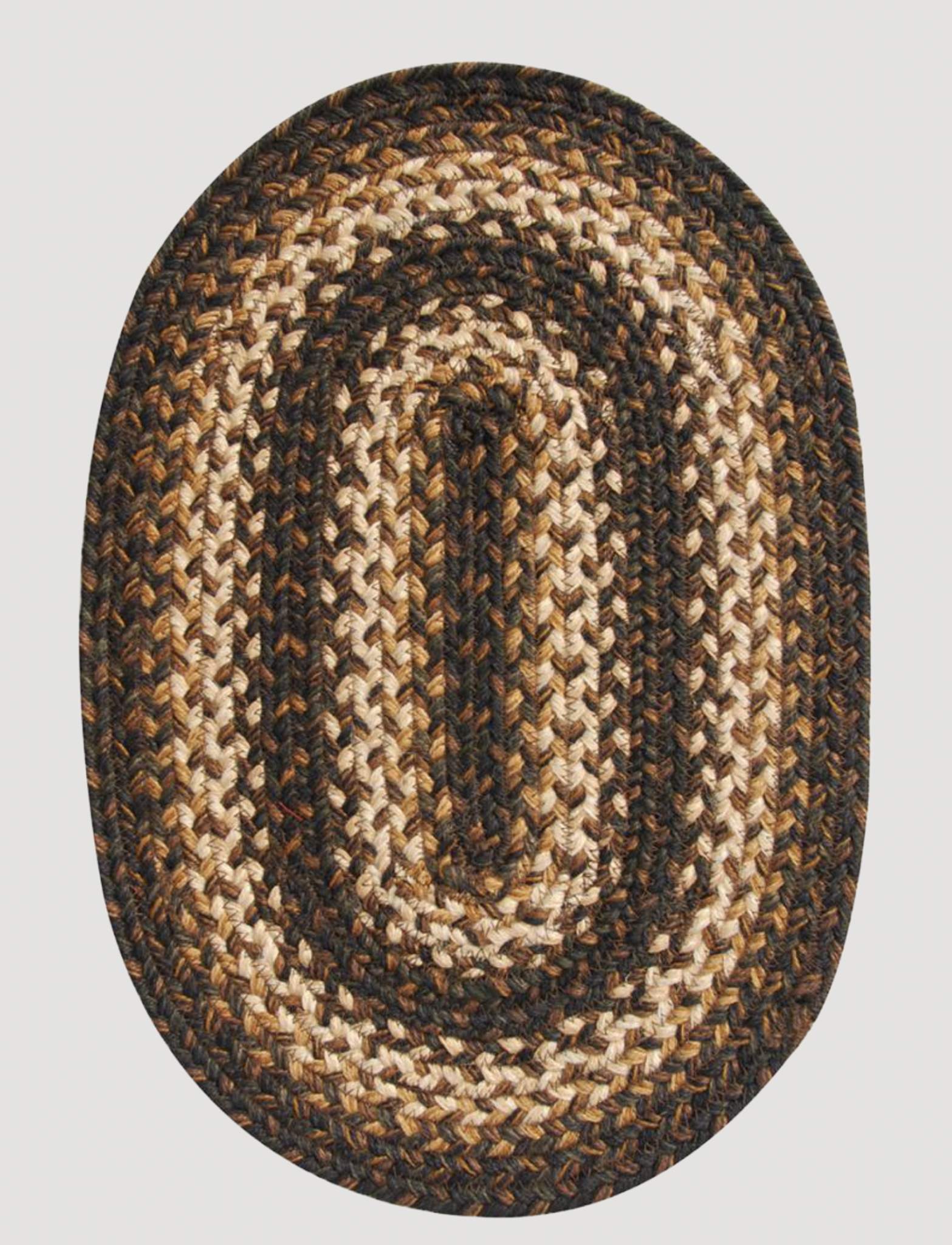 Kilimanjaro Jute Braided TableTop Country Farmhouse Braided Rugs