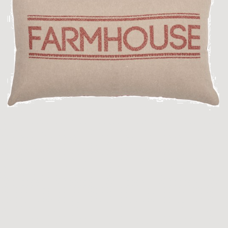 Sawyer Mill Red Farmhouse Pillow 14 x 22"