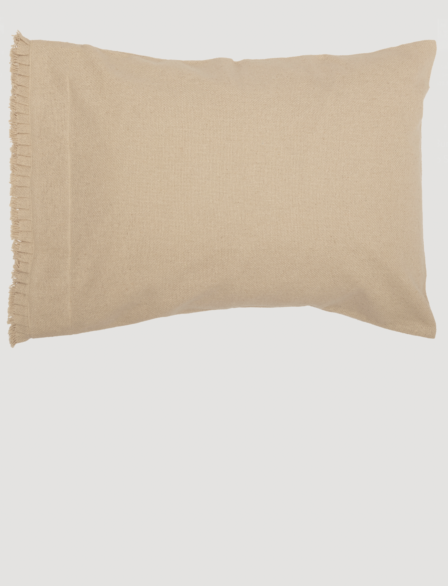 Burlap Vintage Ruffled Fringe Pillow Case VHC Nana's Farmhouse