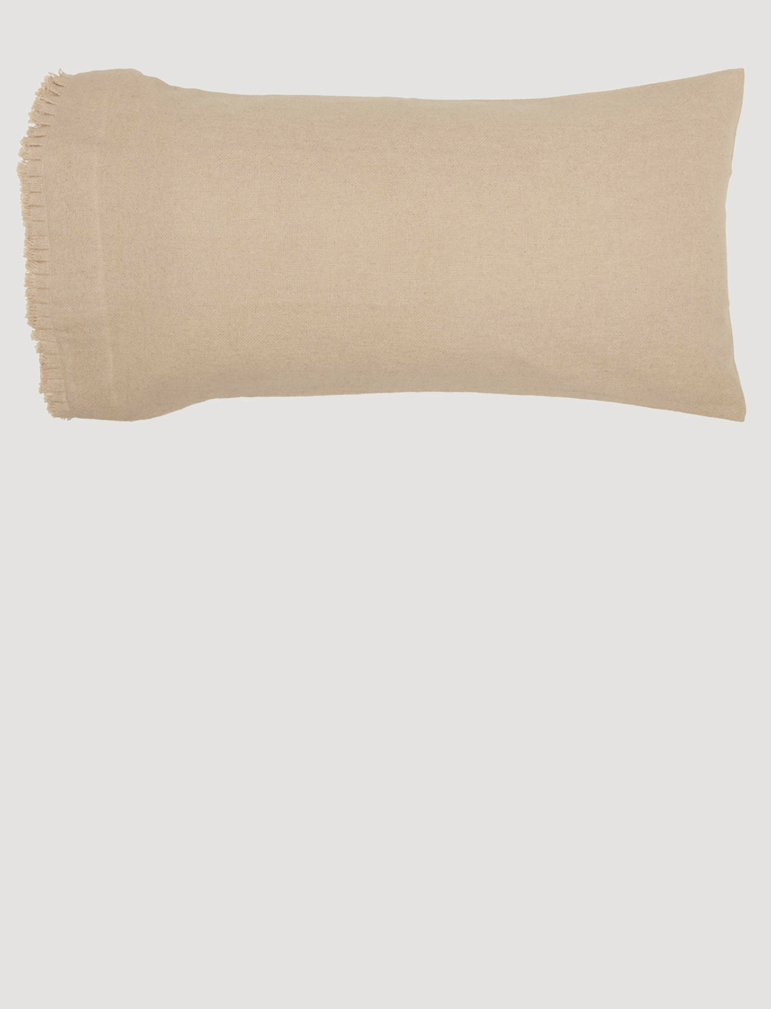 VHC Brands Burlap Vintage Ruffled Fringe Pillow Case Set of 2 Brand: VHC Brands