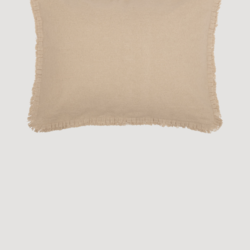 Burlap Vintage Ruffled Fringe Sham