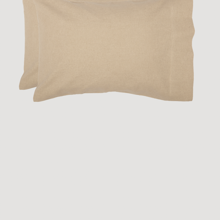 Burlap Vintage Pillow Case Set of 2