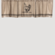 VHC Brands Sawyer Mill Charcoal Chicken Valance Pleated