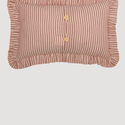 Sawyer Mill Red Ticking Stripe Fabric Pillow 14" x 22"