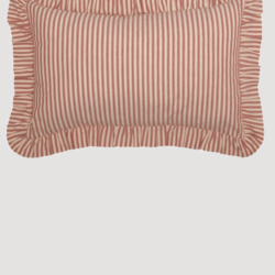Sawyer Mill Red Ticking Stripe Fabric Pillow Nana s Farmhouse Nana s Farmhouse
