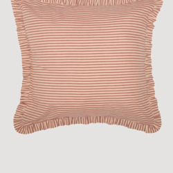 Sawyer Mill Red Ticking Stripe Fabric Euro Sham 26" x 26"