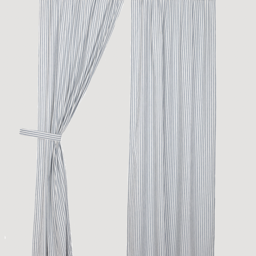 Sawyer Mill Blue Ticking Stripe Panel Set of 2