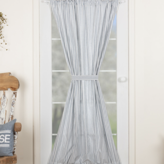 Sawyer Mill Blue Ticking Stripe Door Panel