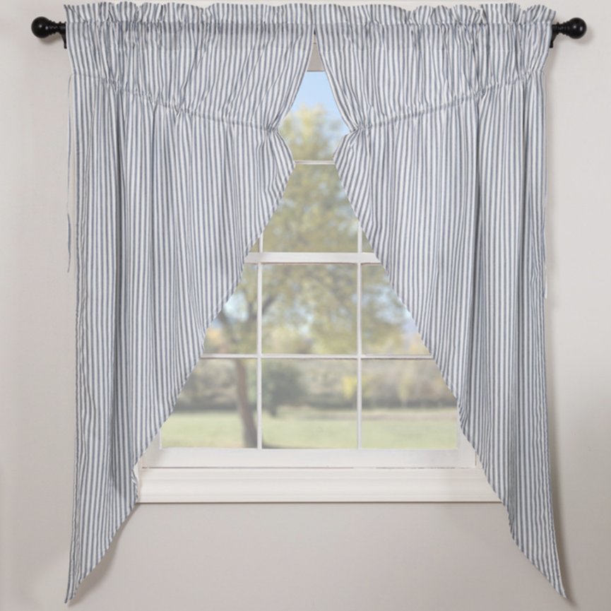 Sawyer Mill Blue Ticking Stripe Prairie Set of 2