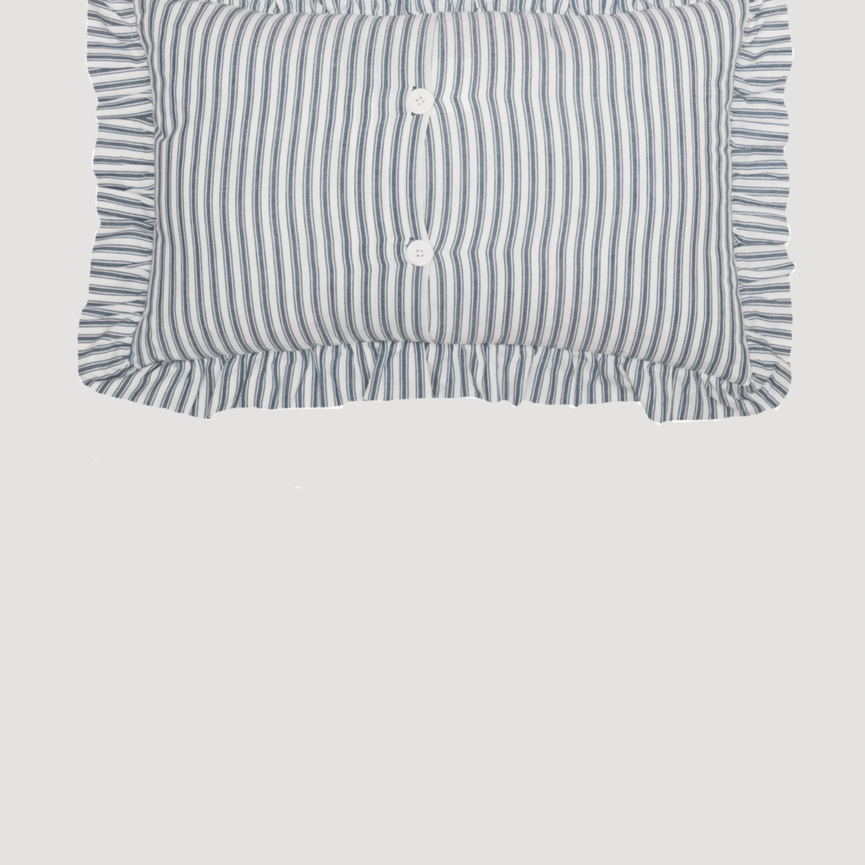 Sawyer Mill Blue Ticking Stripe Pillow - 14" x 22"
