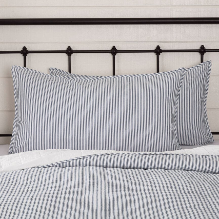 Sawyer Mill Blue Ticking Stripe Sham