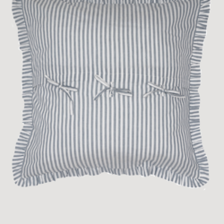 Sawyer Mill Blue Ticking Stripe Fabric Euro Sham - 26" x 26"