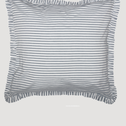 Sawyer Mill Blue Ticking Stripe Fabric Euro Sham - 26" x 26"