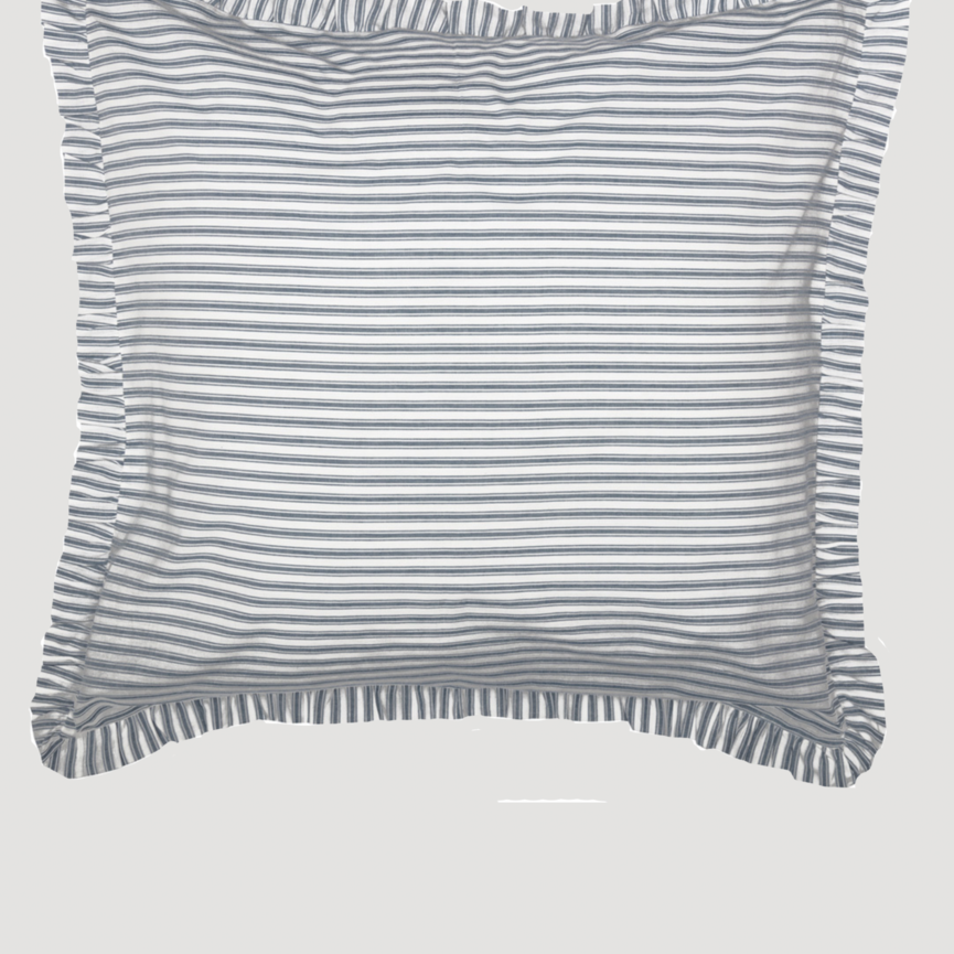 Sawyer Mill Blue Ticking Stripe Fabric Euro Sham - 26" x 26"