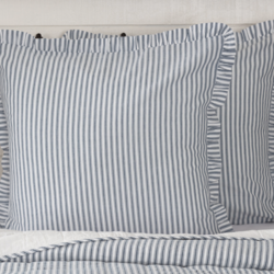 Sawyer Mill Blue Ticking Stripe Fabric Euro Sham - 26" x 26"