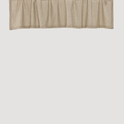 Sawyer Mill Charcoal Ticking Stripe Valance