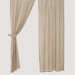 Sawyer Mill Charcoal Ticking Stripe Panels Set of 2