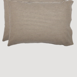 Sawyer Mill Charcoal Ticking Stripe Pillow Case Set of 2