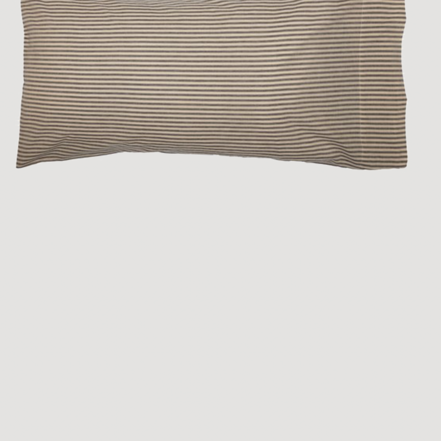 Sawyer Mill Charcoal Ticking Stripe Pillow Case Set of 2