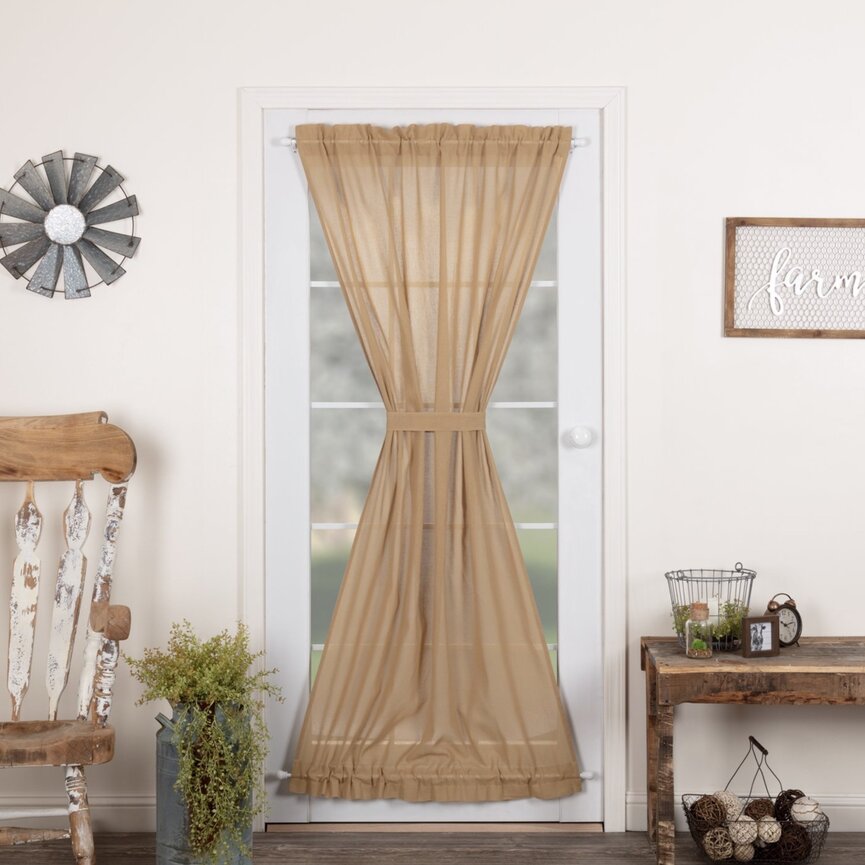 Tobacco Cloth Door Panel Curtain