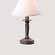 Irvin's Tinware Butcher Lamp with Ivory Linen Shade