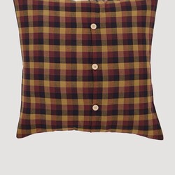 Heritage Farms Primitive Check Fabric Euro Sham 26" x 26"