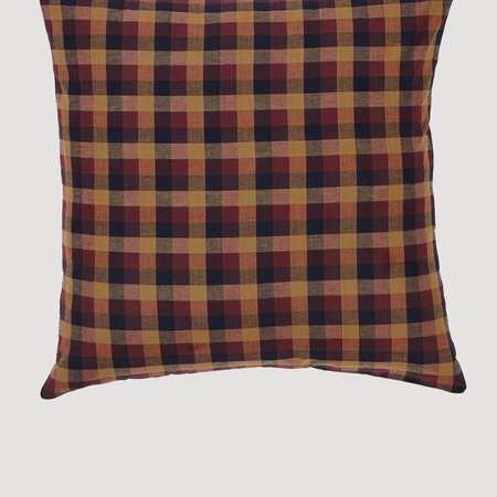 Heritage Farms Primitive Check Fabric Euro Sham 26" x 26"