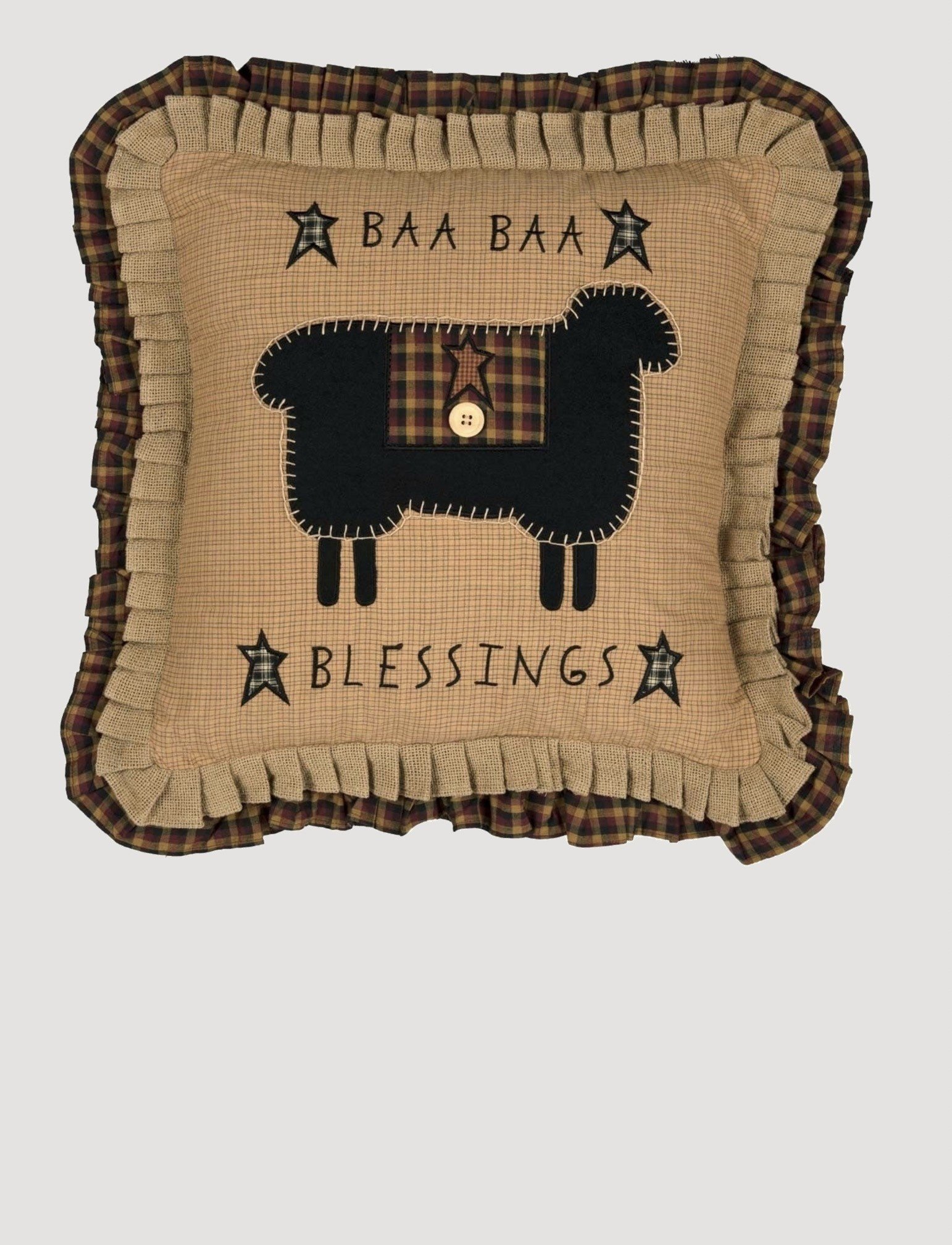 VHC Brands Heritage Farms Baa Baa Blessings Pillow Brand: VHC Brands