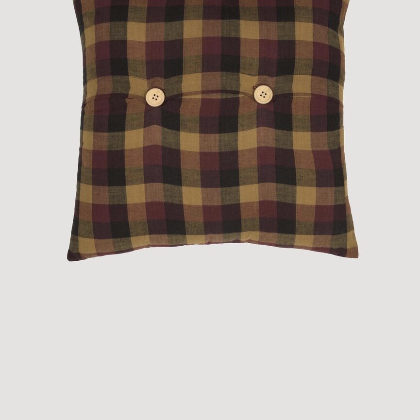 Heritage Farms Primitive Check Fabric Pillow