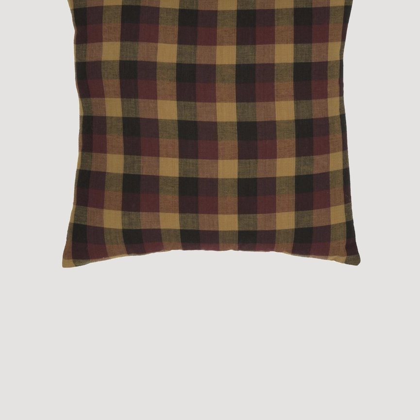 Heritage Farms Primitive Check Fabric Pillow