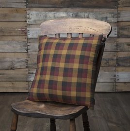 VHC Brands Heritage Farms Primitive Check Fabric Pillow