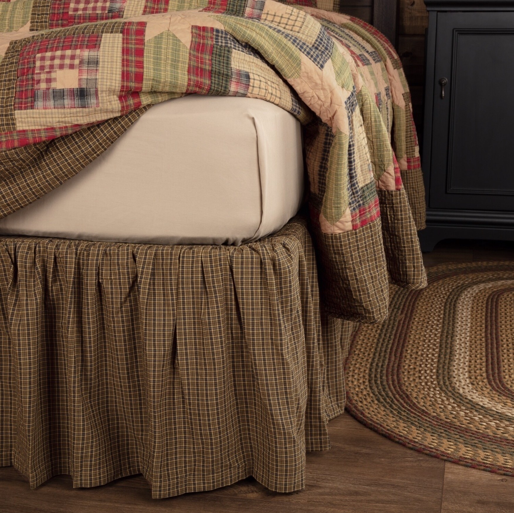 rustic bed skirt